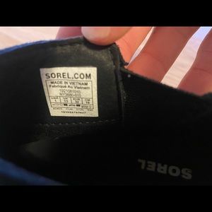 Sorel black boot only worn once